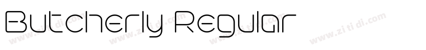 Butcherly Regular字体转换